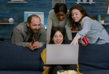 An AI chatbot interacts with a user on an e-commerce website, enhancing customer service and sales.