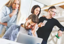 Screenshot showing a message from Google Ads about latency issues with the interface.