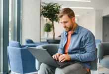 Google Search interface with continuous scroll feature ending.