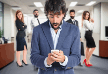 LinkedIn app showcasing the new video feed promotion feature in the UK.