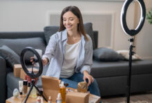 A smartphone displaying Instagram’s affiliate marketing tools for creators, showcasing product links and earnings dashboard.