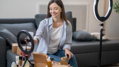 A smartphone displaying Instagram’s affiliate marketing tools for creators, showcasing product links and earnings dashboard.