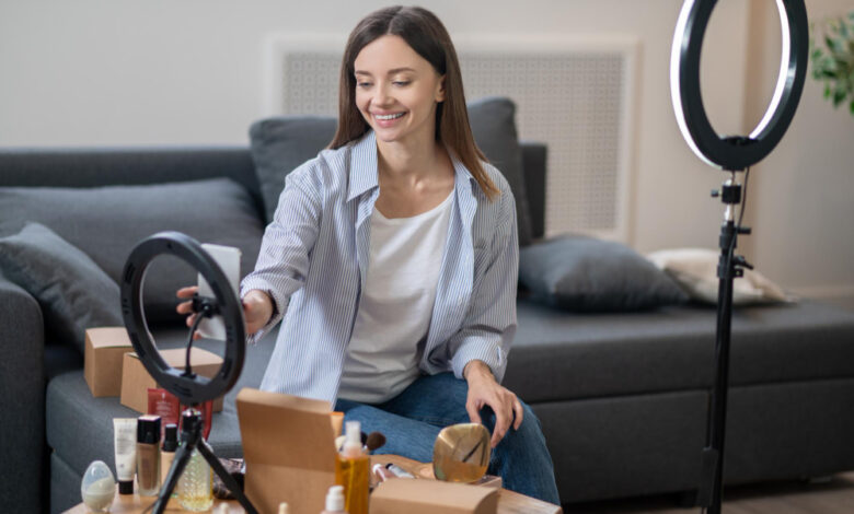 A smartphone displaying Instagram’s affiliate marketing tools for creators, showcasing product links and earnings dashboard.