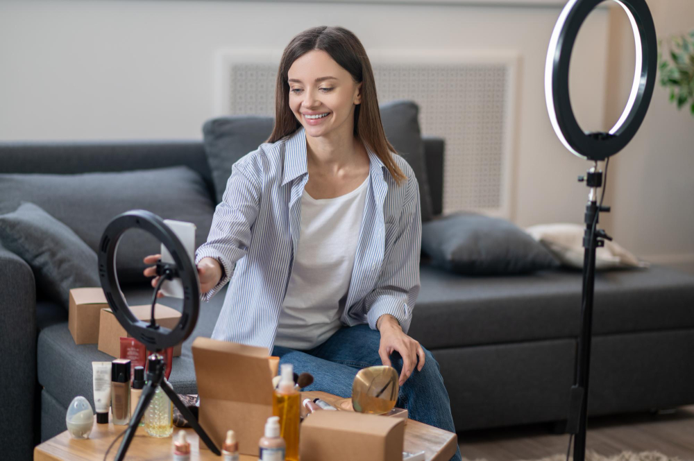 A smartphone displaying Instagram’s affiliate marketing tools for creators, showcasing product links and earnings dashboard.