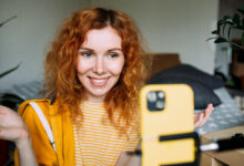 Influencer showcasing a paid partnership on Instagram Reels.