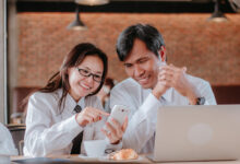 Instagram logo with a branded hashtag and insights chart.