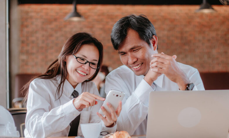 Instagram logo with a branded hashtag and insights chart.