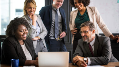 A LinkedIn ad showcasing sponsored content for lead generation, featuring a call-to-action button and engagement metrics.