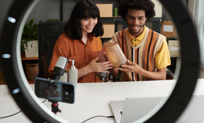 A Pinterest interface displaying influencer-sponsored content with branded collaborations.