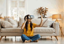 Pinterest's AR Try-On feature for home decor lets users visualize furniture and decor items in their space before purchasing.