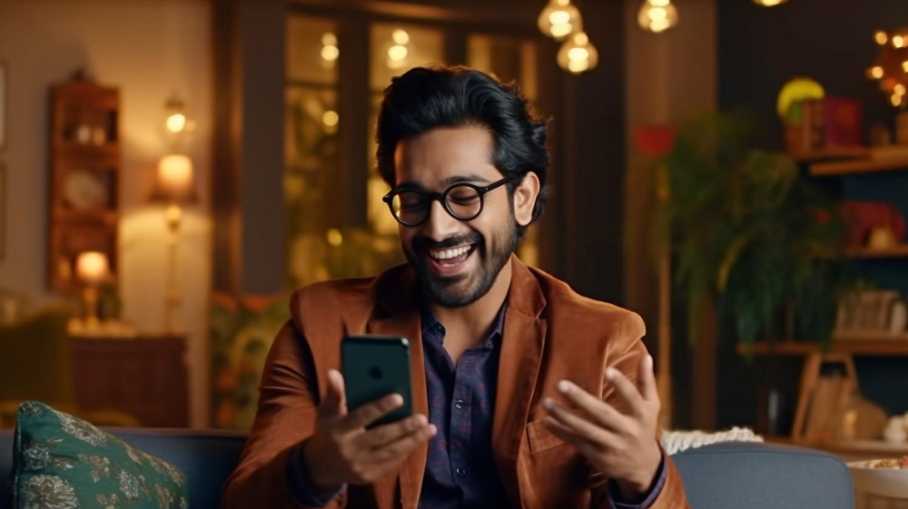 Instagram app displaying a chronological feed option on a smartphone screen