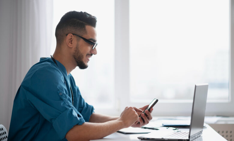 Twitter Professional Profile layout showing business contact info and features