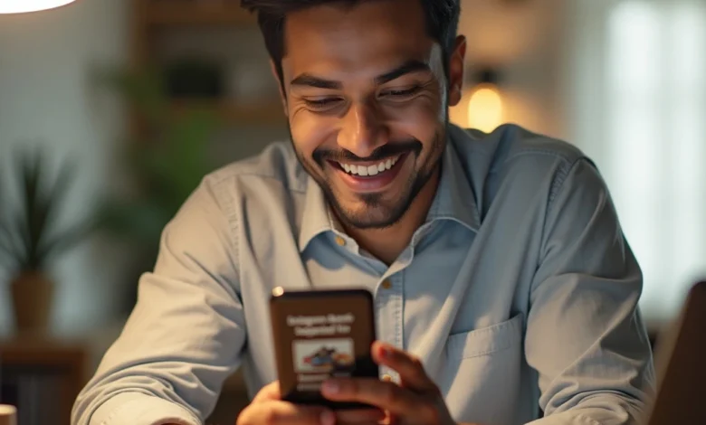 A smartphone screen showing Meta’s Dynamic Ads running in the Reels feed with personalized product suggestions