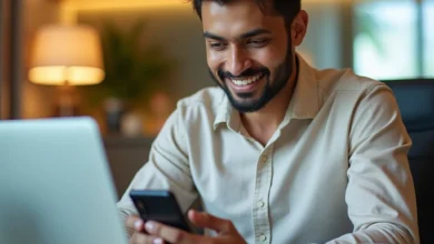 Smartphone screen displaying WhatsApp Business chat with product catalog and ad overlay, representing WhatsApp monetization tools.