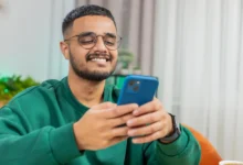 User applying Snapchat AI Lens with interactive AR effects