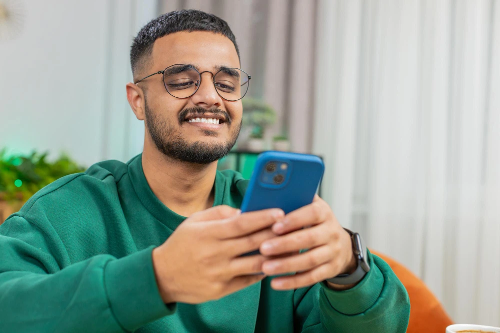 User applying Snapchat AI Lens with interactive AR effects