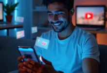 YouTube Community Tab interface on a mobile screen showing posts and polls from a creator