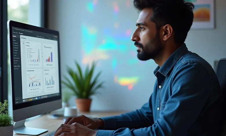 Screen showing Google Marketing Platform dashboard with AI-powered media mix modeling analysis