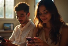 Side-by-side Instagram Reels Remix creation interface on mobile