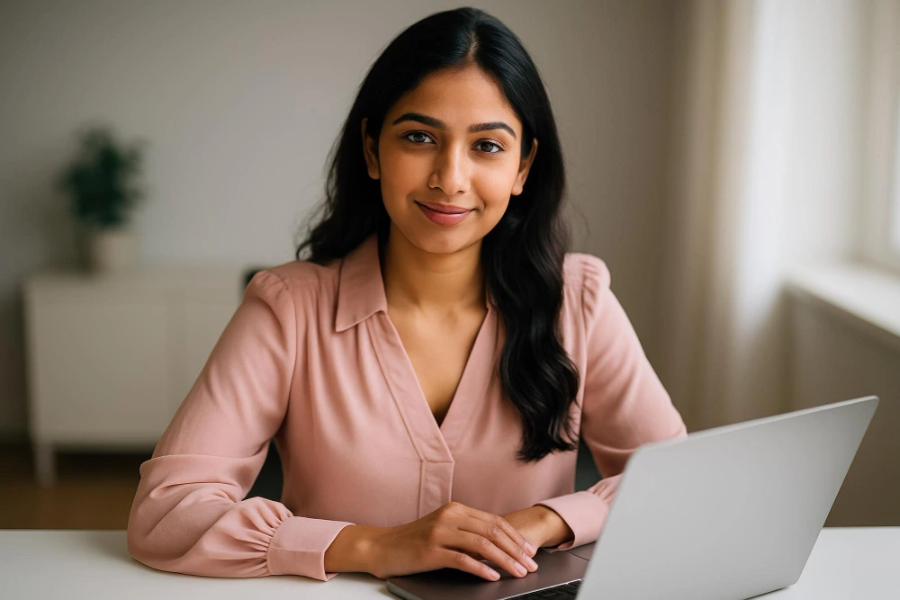 A professional using LinkedIn mobile app to upload a video cover story for their profile.