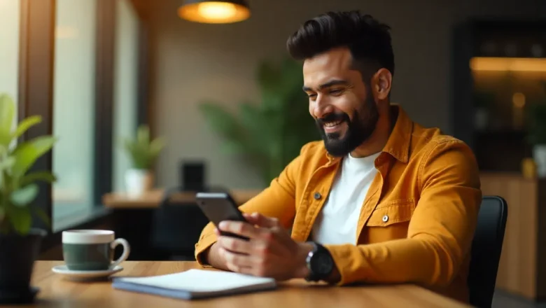 Indian influencer engaging with the Threads app for content discovery and brand visibility