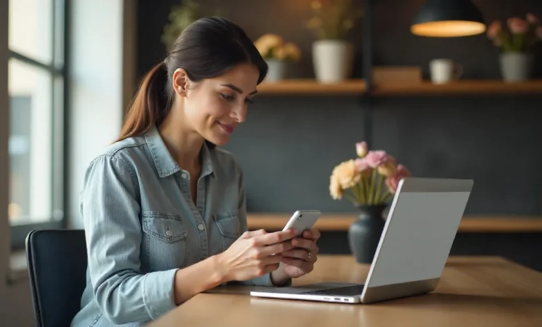 AI chatbot on WhatsApp helping a small business owner respond to customer queries