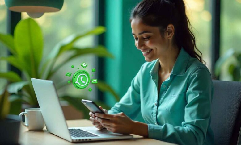 WhatsApp AI chatbot interface for business reply