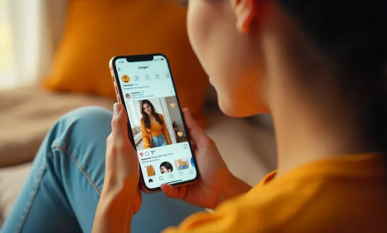 Instagram Shoppable Story showing AI-recommended fashion products in real time