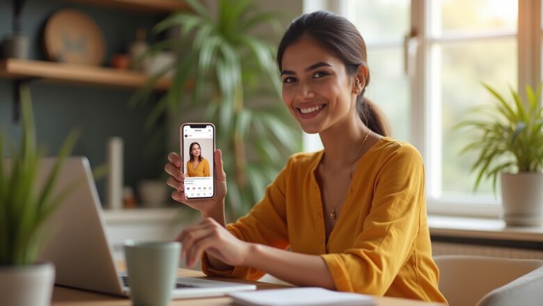 Instagram AI-powered visual search feature showing shoppable products from images with AR try-on options.