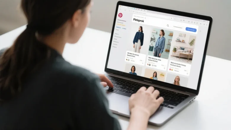 Retail marketer analyzing Pinterest AI-powered ad personalization dashboard