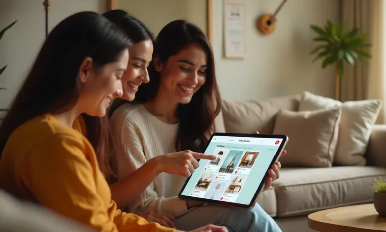 Pinterest collaborative board used for group shopping and planning purchases
