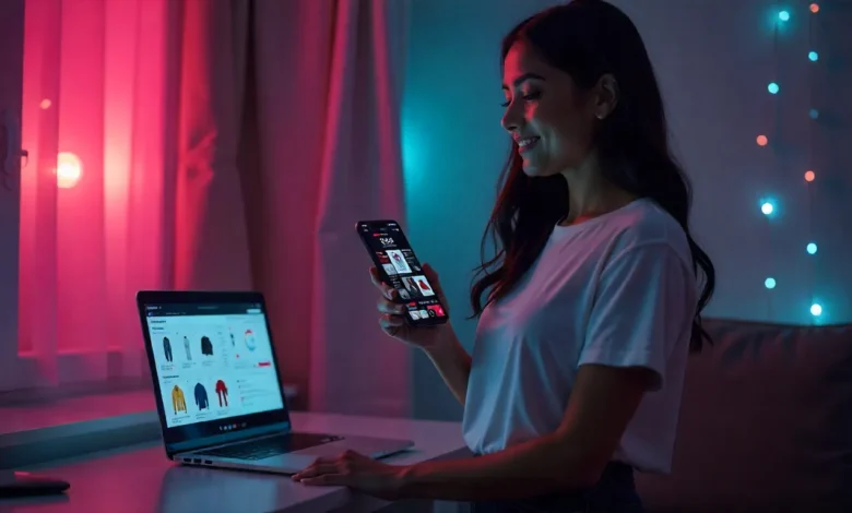 TikTok's AI-powered in-app shopping experience with dynamic product recommendations
