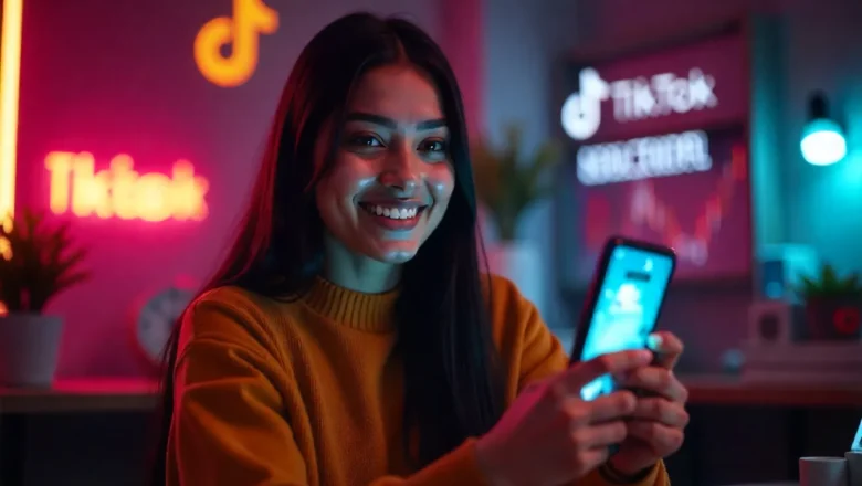 AI-generated TikTok Story ad showing animated photos and visual effects in a mobile screen