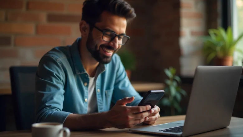 An Indian creator engaging with TikTok's new AI-powered tools for content optimization and monetization on a mobile device.