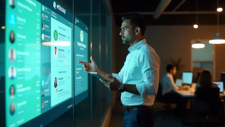 Two business WhatsApp accounts managed from a single smartphone