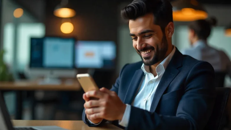 X Business profile showing gold checkmark and square logo for verified company account