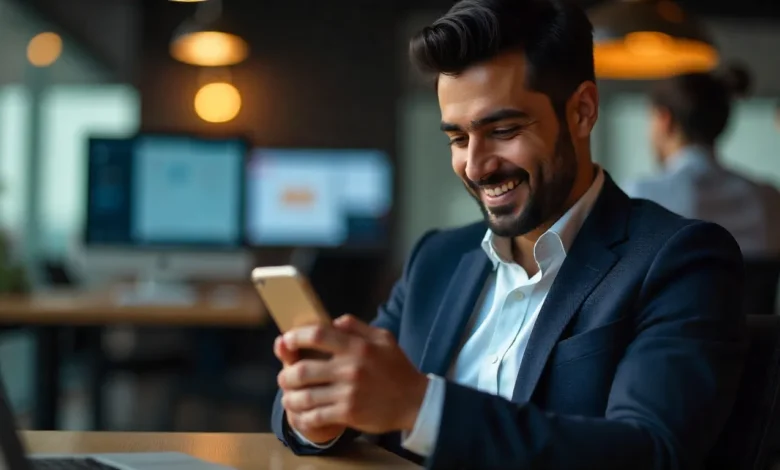 X Business profile showing gold checkmark and square logo for verified company account