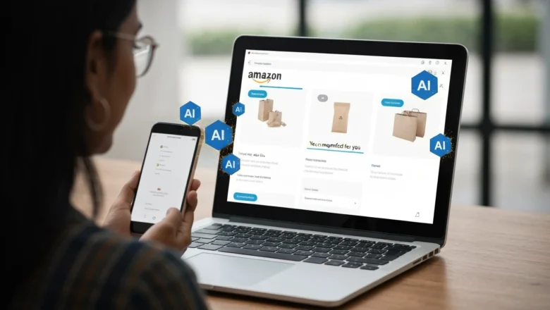 AI-powered product recommendations on Amazon shopping platform