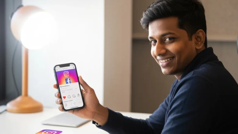 Creator using Cross-Platform Story Sharing for engagement