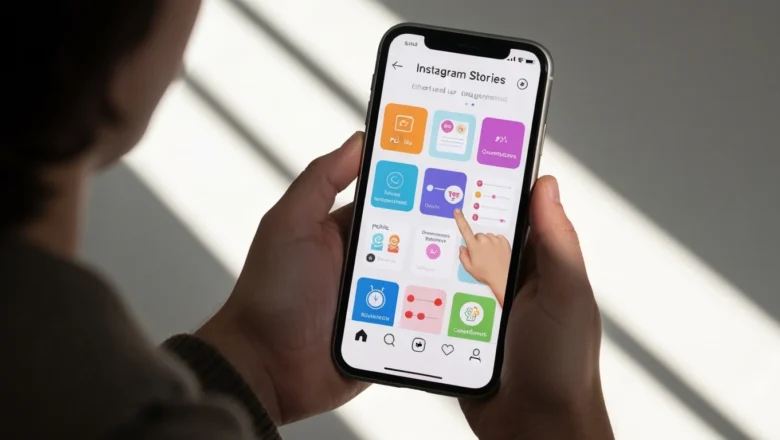 Instagram interactive stickers for Stories enhancing user engagement.