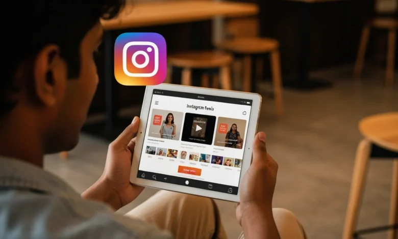 Instagram Reels ad integration showcasing branded video content