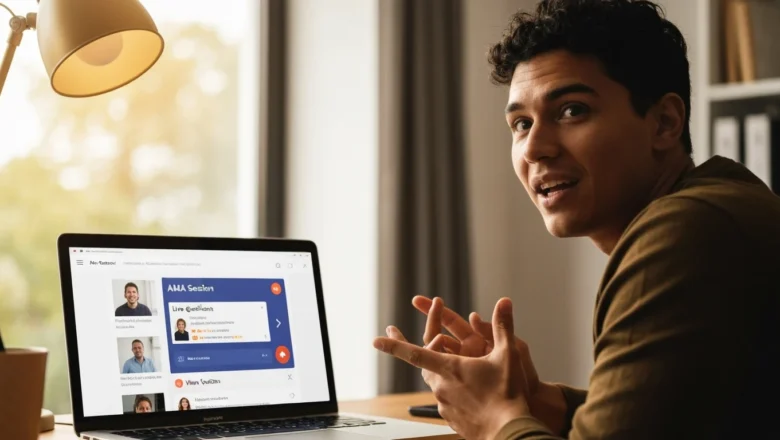 Interactive AMA session on Reddit with real-time voting and user engagement