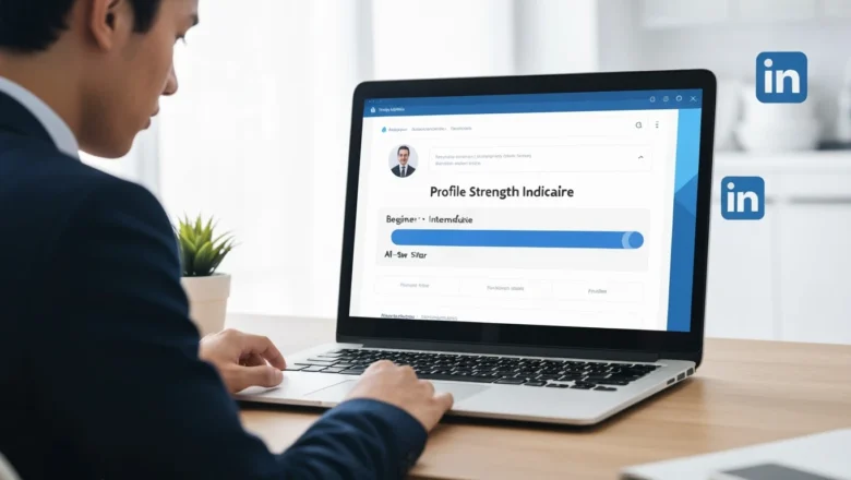 LinkedIn Profile Strength Indicator visualization