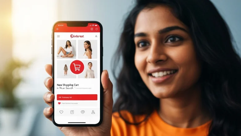Pinterest shopping cart feature in visual search for e-commerce