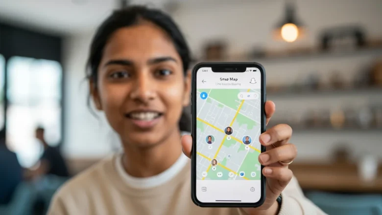 Snapchat Snap Map live location sharing feature