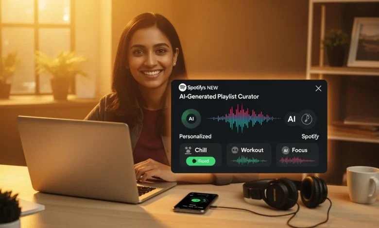 Spotify AI-Generated Playlist Curator creating personalized music lists for users