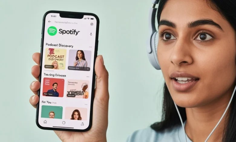 Spotify Podcast Discovery feature with AI recommendations