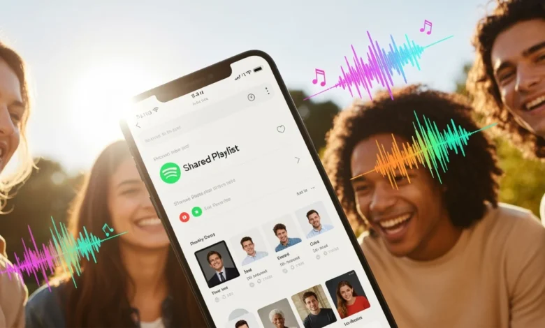Spotify Shared Playlists feature for collaborative music listening