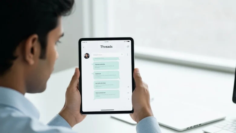 Threads Direct Message feature in action