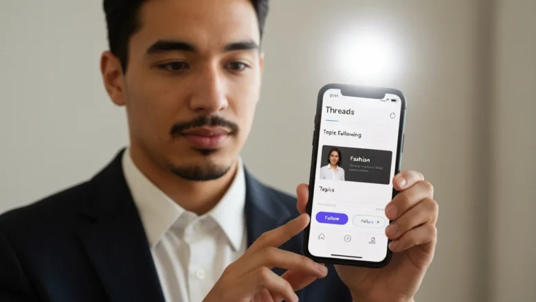 Threads Topic Following feature showing customized feed